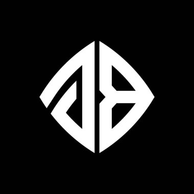 GGB Logosu geometrik modern dikdörtgen yuvarlak stil tasarımlı izole arkaplan, minimalist geometrik şekil logosu.