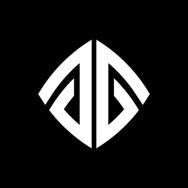 GG Logo ilk monogramı geometrik modern dikdörtgen yuvarlak stil tasarımı izole arkaplan, minimalist geometrik şekil logosu.