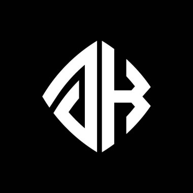 GK Logo ilk monogramı geometrik modern dikdörtgen yuvarlak stil tasarımı izole arkaplan, minimalist geometrik şekil logosu.