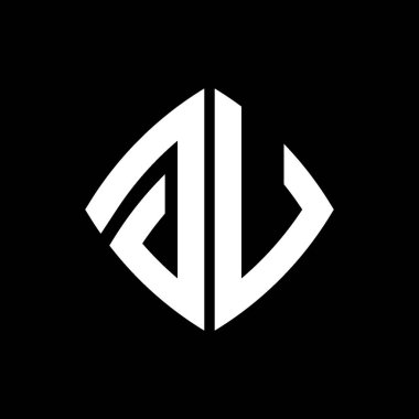 GV Logo ilk monogramı geometrik modern dikdörtgen yuvarlak stil tasarımı izole arkaplan, minimalist geometrik şekil logosu.