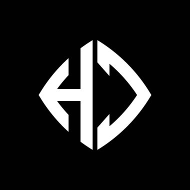 HC Logo ilk monogramı geometrik modern dikdörtgen yuvarlak stil tasarımı izole arkaplan, minimalist geometrik şekil logosu.
