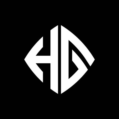 HG Logo ilk monogramı geometrik modern dikdörtgen yuvarlak stil tasarımı izole arkaplan, minimalist geometrik şekil logosu.