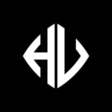 HV Logo ilk monogramı geometrik modern dikdörtgen yuvarlak stil tasarımı izole arkaplan, minimal geometrik şekil logosu.