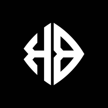 İzole arka planda geometrik modern dikdörtgen yuvarlak stil tasarımlı KB Logosu ilk monogramı, minimalist geometrik biçim logosu.