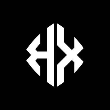 KX Logo ilk monogramı geometrik modern dikdörtgen yuvarlak stil tasarımı izole arkaplan, minimal geometrik biçim logosu.