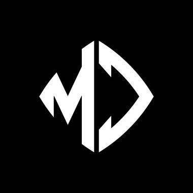 MC Logo ilk monogramı geometrik modern dikdörtgen yuvarlak stil tasarımı izole arkaplan, minimalist geometrik şekil logosu.