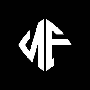 NF Logo ilk monogramı geometrik modern dikdörtgen yuvarlak stil tasarımı izole arkaplan, minimal geometrik şekil logosu.