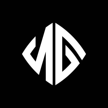NG Logo ilk monogramı geometrik modern dikdörtgen yuvarlak stil tasarımı izole arkaplan, minimalist geometrik şekil logosu.