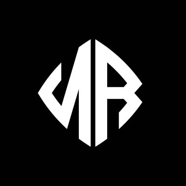 NR Logo ilk monogramı geometrik modern dikdörtgen yuvarlak stil tasarımı izole arkaplan, minimalist geometrik şekil logosu.