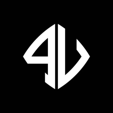 PV Logo ilk monogramı geometrik modern dikdörtgen yuvarlak stil tasarımı izole arkaplan, minimalist geometrik şekil logosu.