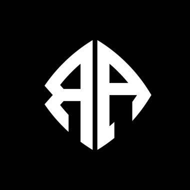 RA Logosu ilk monogramı geometrik modern dikdörtgen yuvarlak stil tasarımlı izole arkaplan, minimalist geometrik şekil logosu.