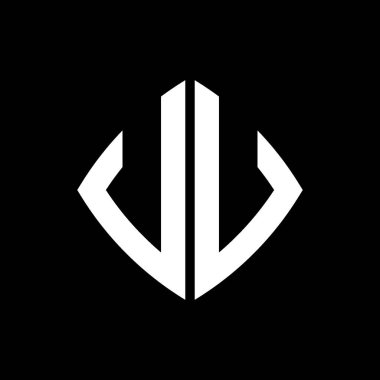 VV Logo ilk monogramı geometrik modern dikdörtgen yuvarlak stil tasarımı izole arkaplan, minimalist geometrik şekil logosu.