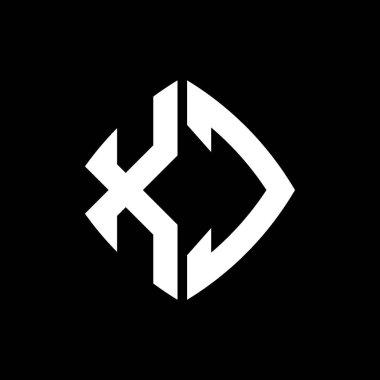 XC Logo ilk monogramı geometrik modern dikdörtgen yuvarlak stil tasarımı izole arkaplan, minimalist geometrik şekil logosu.