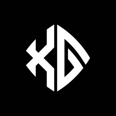 XG Logo ilk monogramı geometrik modern dikdörtgen yuvarlak stil tasarımı izole arkaplan, minimalist geometrik şekil logosu.