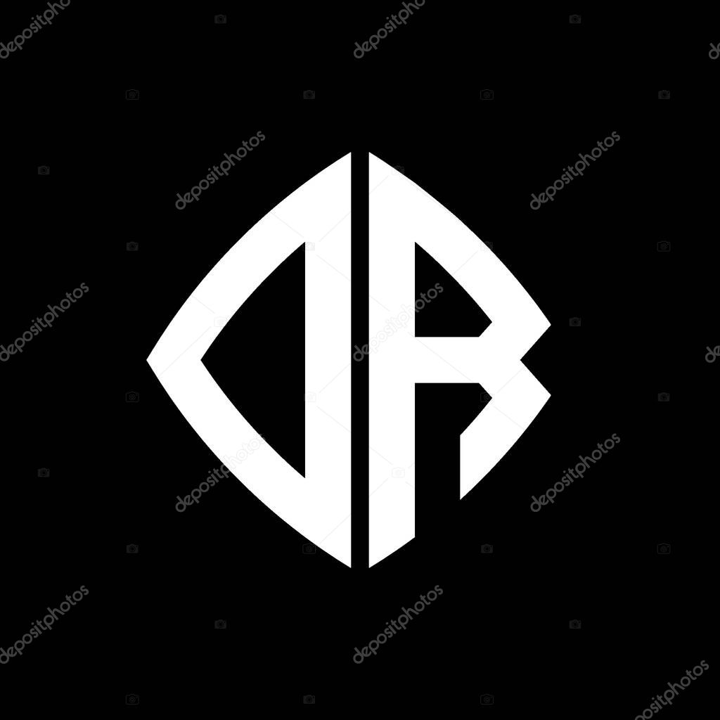 DB Logo initial monogram with geometric modern rectangle rounded style design in isolated background, minimalist geometric shape style logo.