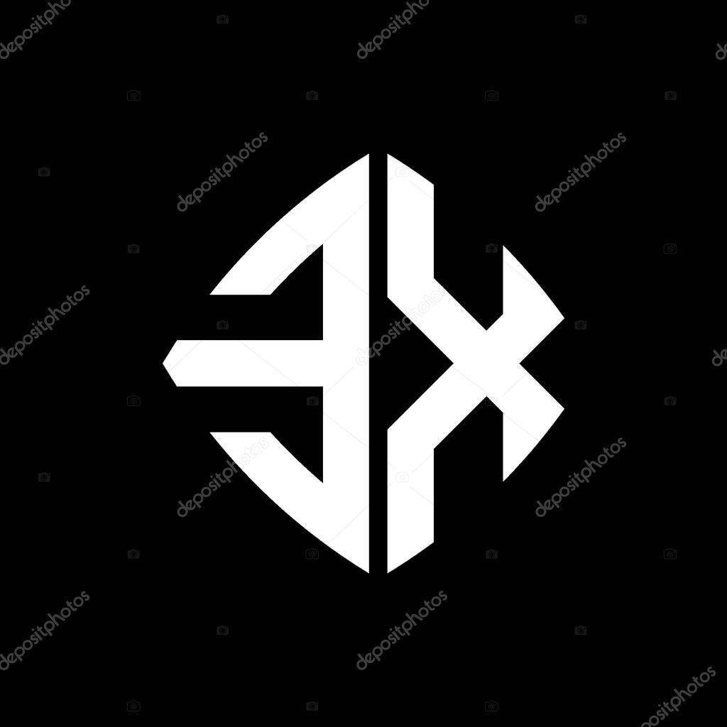 EX Logo initial monogram with geometric modern rectangle rounded style design in isolated background, minimalist geometric shape style logo.