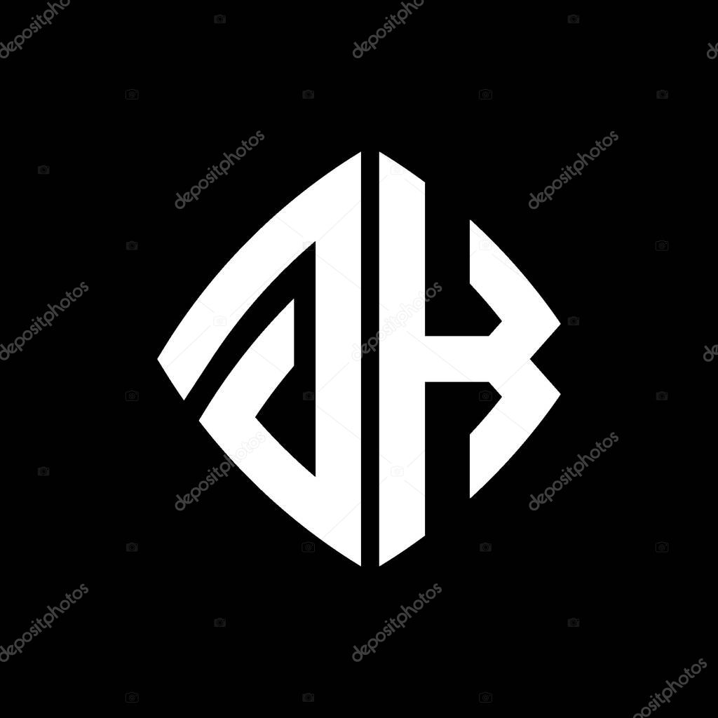 GK Logo initial monogram with geometric modern rectangle rounded style design in isolated background, minimalist geometric shape style logo.