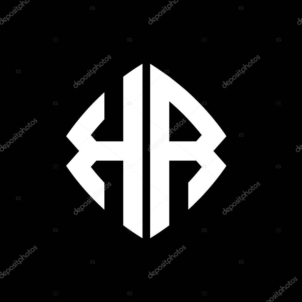 KR Logo initial monogram with geometric modern rectangle rounded style design in isolated background, minimalist geometric shape style logo.