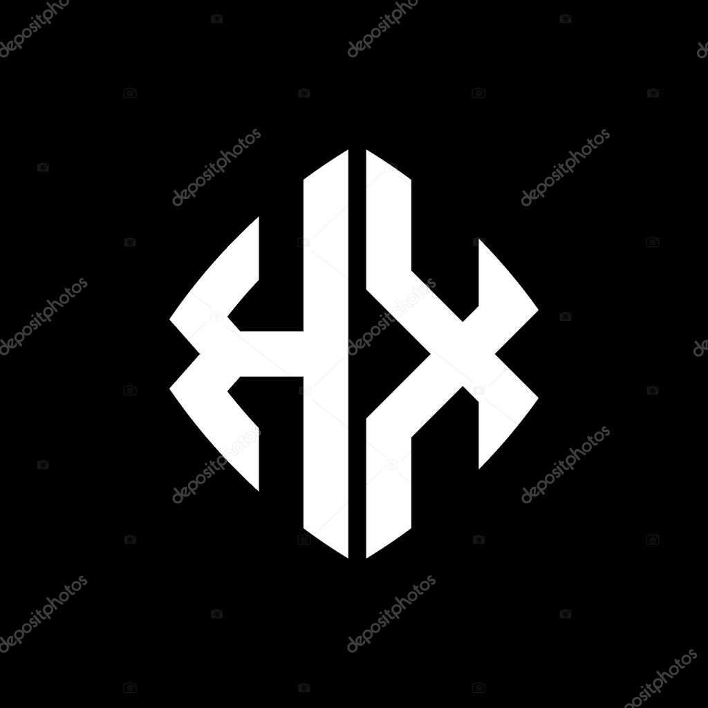 KX Logo initial monogram with geometric modern rectangle rounded style design in isolated background, minimalist geometric shape style logo.