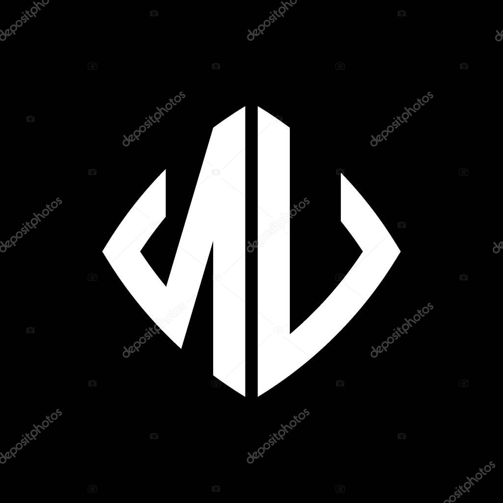 NV Logo initial monogram with geometric modern rectangle rounded style design in isolated background, minimalist geometric shape style logo.