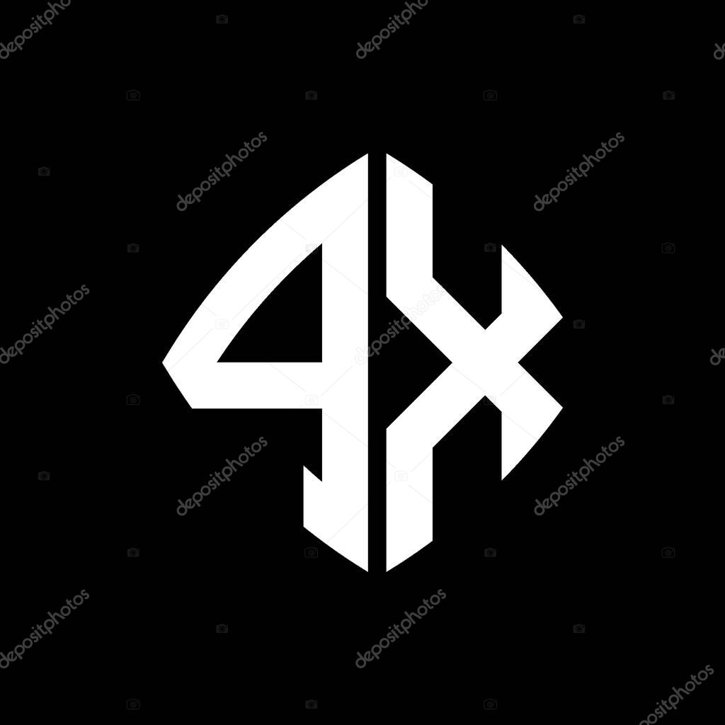 PX Logo initial monogram with geometric modern rectangle rounded style design in isolated background, minimalist geometric shape style logo.