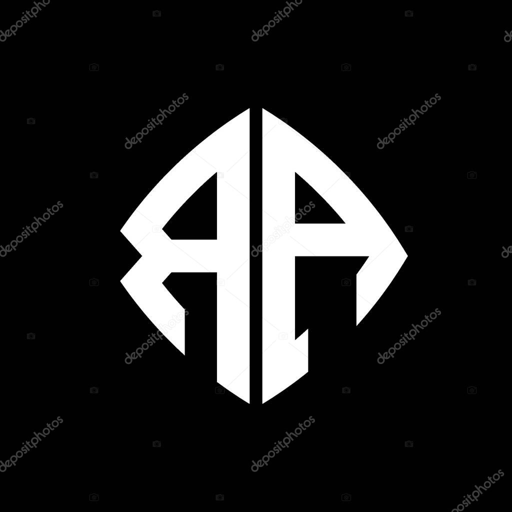RA Logo initial monogram with geometric modern rectangle rounded style design in isolated background, minimalist geometric shape style logo.