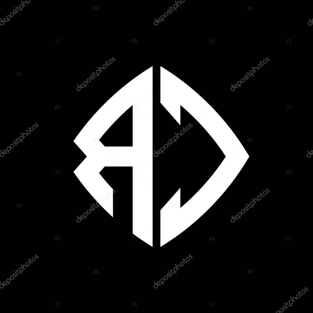 RC Logo initial monogram with geometric modern rectangle rounded style design in isolated background, minimalist geometric shape style logo.