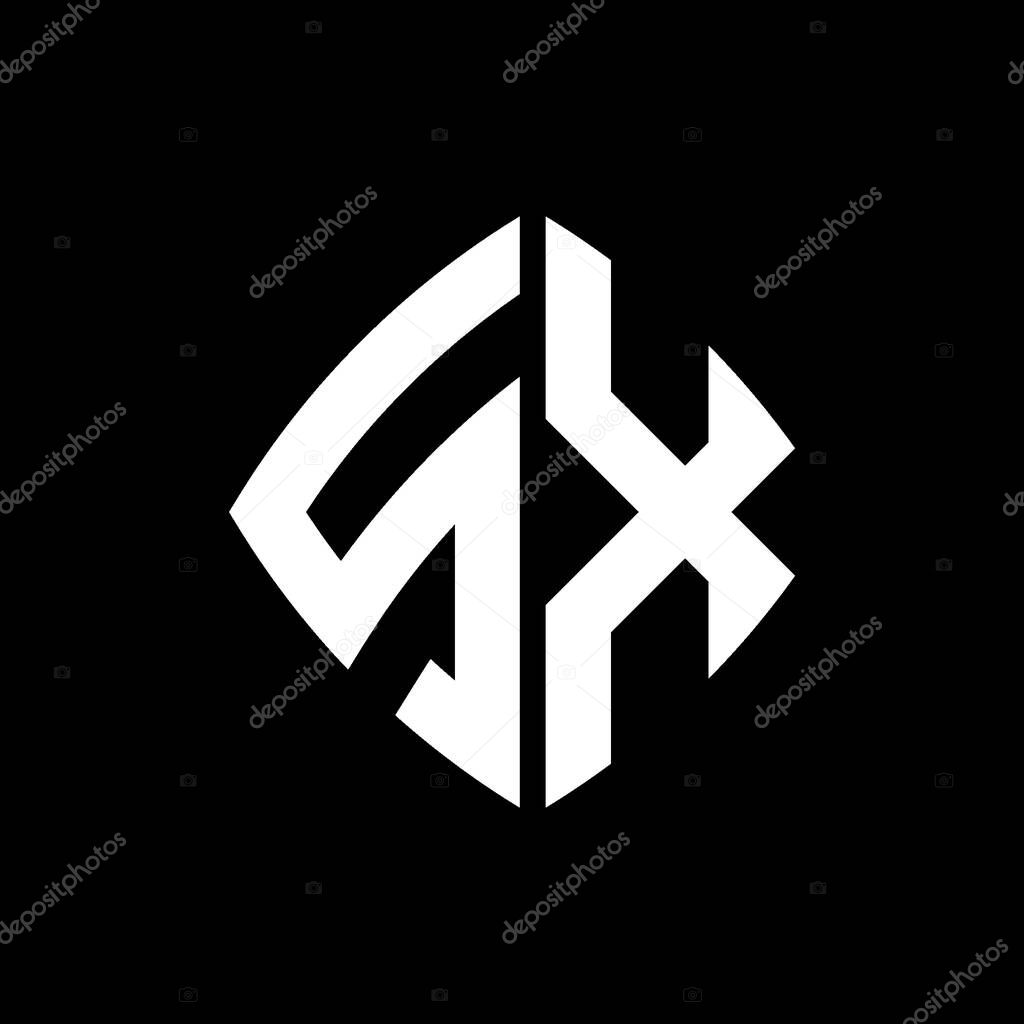 SX Logo initial monogram with geometric modern rectangle rounded style design in isolated background, minimalist geometric shape style logo.