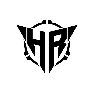 İK Oyun Logosu Geometrik modern Üçgen Yuvarlak Scope Sniper Taktik stili tasarımı izole arkaplan, minimal oyun logosu tasarımı, keskin nişancı üçgen logosu logosu harfi.