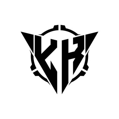 YK Oyun Logosu Geometrik modern Üçgen Yuvarlak Scope Sniper Taktik stili tasarımı izole arkaplan, minimal oyun logosu tasarımı, keskin nişancı üçgen logosu logosu harfi.