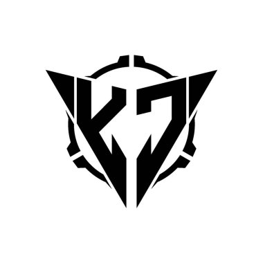 YC Oyun Logosu Geometrik modern Üçgen Yuvarlak Scope Sniper Taktik stili tasarımı izole arkaplan, minimal oyun logosu tasarımı, keskin nişancı üçgen logosu logosu harfi.