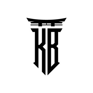 İlk logo geometrik modern Torii Kapısı Japon stili tasarımı ile izole edilmiş arka plan, minimalist geometrik Japon tarzı logo.