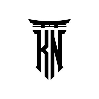 İlk logo geometrik modern Torii Kapısı Japon stili tasarımı ile izole edilmiş arka plan, minimalist geometrik Japon tarzı logo.