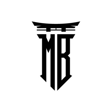 İlk logo geometrik modern Torii Kapısı Japon stili tasarımı ile izole edilmiş arka plan, minimalist geometrik Japon tarzı logo.