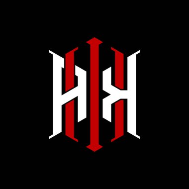 İzole arkaplanda geometrik modern dikdörtgen stil tasarımlı ilk monogram, minimalist geometrik şekil logosu.
