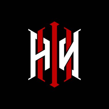 İzole arkaplanda geometrik modern dikdörtgen stil tasarımlı ilk monogram, minimalist geometrik şekil logosu.