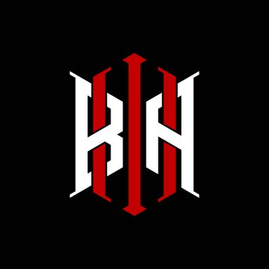 İzole arkaplanda geometrik modern dikdörtgen stil tasarımlı ilk monogram, minimalist geometrik şekil logosu.