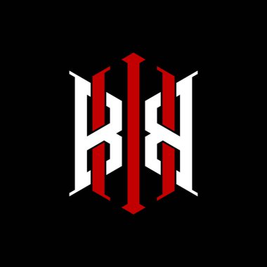 İzole arkaplanda geometrik modern dikdörtgen stil tasarımlı ilk monogram, minimalist geometrik şekil logosu.