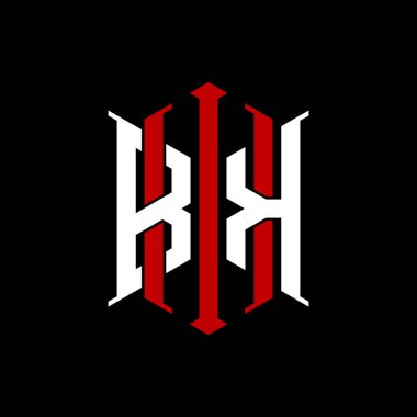 İzole arkaplanda geometrik modern dikdörtgen stil tasarımlı ilk monogram, minimalist geometrik şekil logosu.