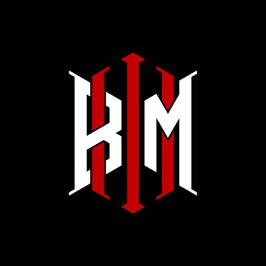 İzole arkaplanda geometrik modern dikdörtgen stil tasarımlı ilk monogram, minimalist geometrik şekil logosu.