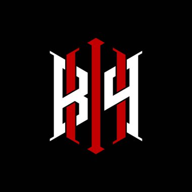 İzole arkaplanda geometrik modern dikdörtgen stil tasarımlı ilk monogram, minimalist geometrik şekil logosu.