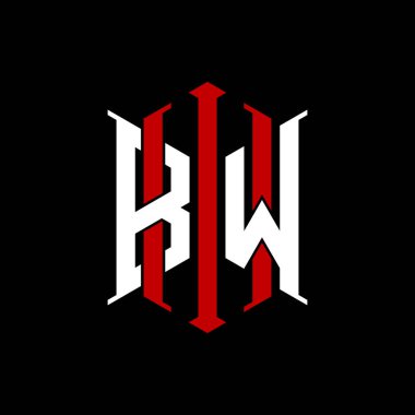 İzole arkaplanda geometrik modern dikdörtgen stil tasarımlı ilk monogram, minimalist geometrik şekil logosu.