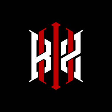 İzole arkaplanda geometrik modern dikdörtgen stil tasarımlı ilk monogram, minimalist geometrik şekil logosu.