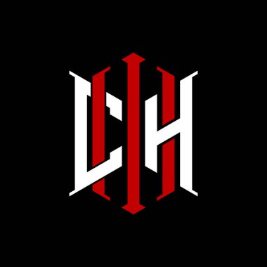 İzole arkaplanda geometrik modern dikdörtgen stil tasarımlı ilk monogram, minimalist geometrik şekil logosu.