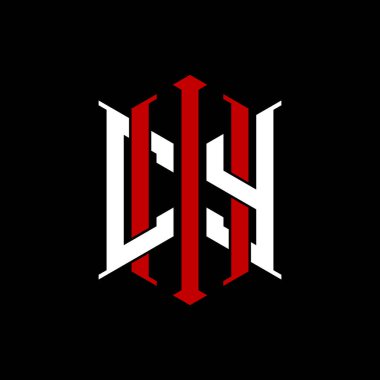 İzole arkaplanda geometrik modern dikdörtgen stil tasarımlı ilk monogram, minimalist geometrik şekil logosu.
