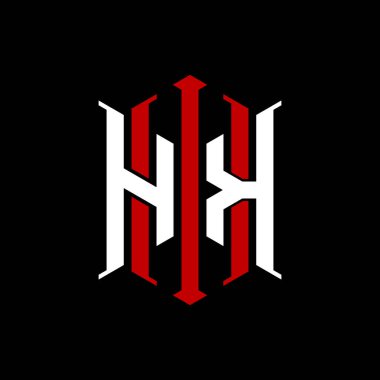 İzole arkaplanda geometrik modern dikdörtgen stil tasarımlı ilk monogram, minimalist geometrik şekil logosu.