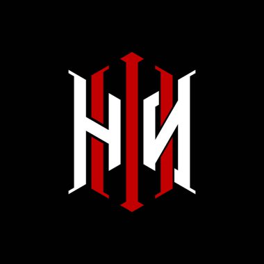 İzole arkaplanda geometrik modern dikdörtgen stil tasarımlı ilk monogram, minimalist geometrik şekil logosu.
