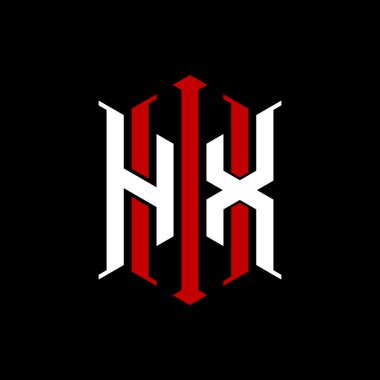 İzole arkaplanda geometrik modern dikdörtgen stil tasarımlı ilk monogram, minimalist geometrik şekil logosu.