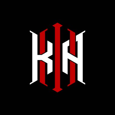 İzole arkaplanda geometrik modern dikdörtgen stil tasarımlı ilk monogram, minimalist geometrik şekil logosu.
