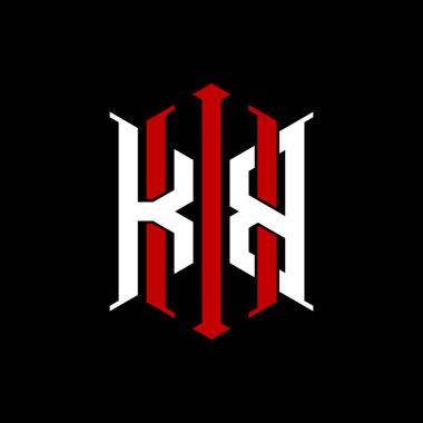 İzole arkaplanda geometrik modern dikdörtgen stil tasarımlı ilk monogram, minimalist geometrik şekil logosu.